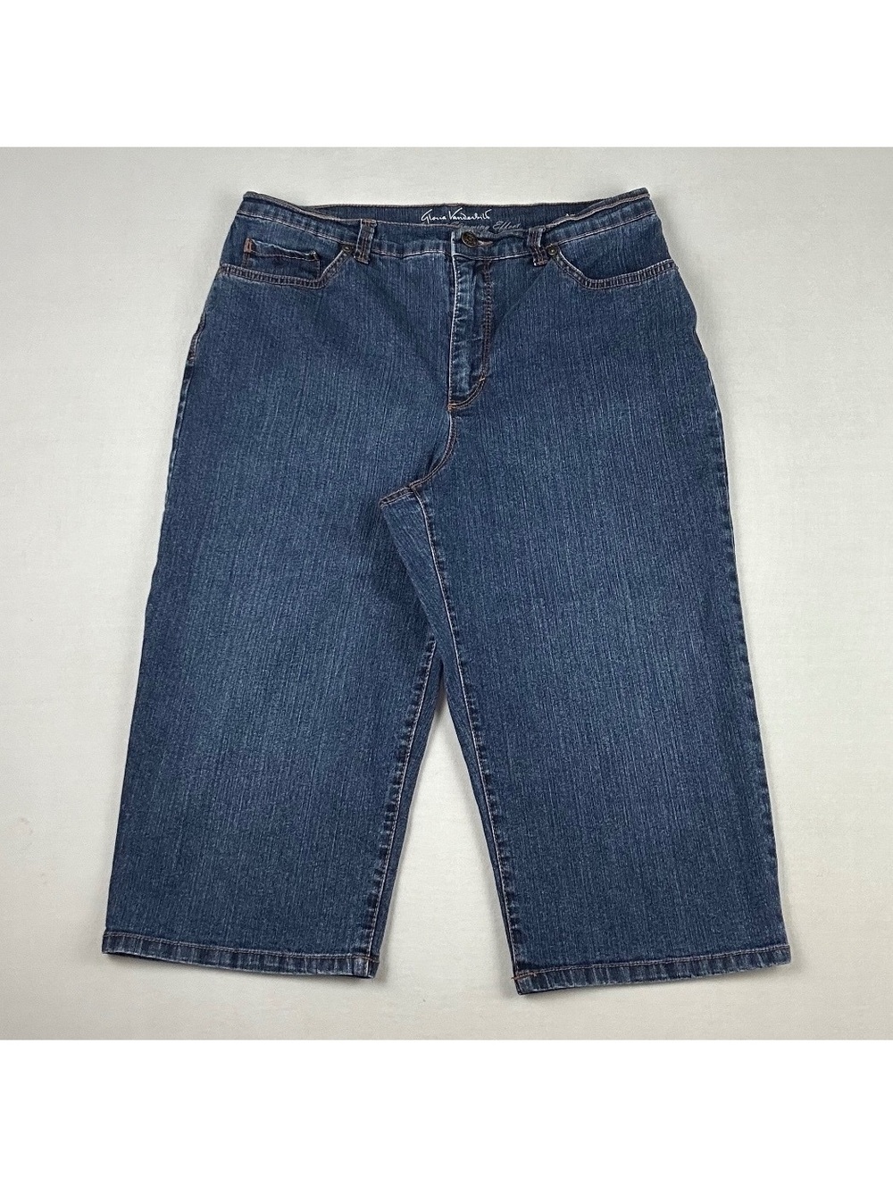 Vintage Gloria Vanderbilt Amanda Capri Jeans wEmbroidered Back Pockets Women 10